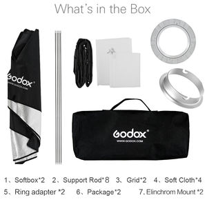 GODOX <span class=keywords><strong>Softbox</strong></span> 60*90cm Rechteckige <span class=keywords><strong>Softbox</strong></span> Honeycomb <span class=keywords><strong>Grid</strong></span> <span class=keywords><strong>Softbox</strong></span> mit Bowens für Portrait Studio Flash Speed lite Unit Portrait - Product Image 2