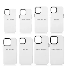 Custodie personalizzate per pellicole di sublimazione 2 in1 3D in bianco per Iphone 15, 15Plus, 15Pro, 15 Pro Max