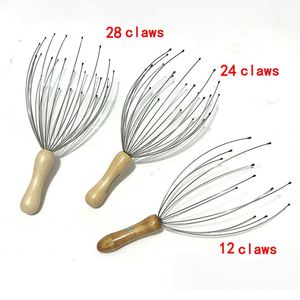 28 Claws 24 Scalp for Body Relaxing Wood Handle Head Scratcher <b>Massager</b> - Product Image 1