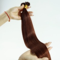 Extensions de cheveux humains à la kératine, extensions de cheveux humains à pointe en U, cheveux vierges Remy, cuticules alignées, pointe en U, vente chaude