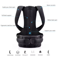 Redresse-Épaules Réglable pour Femmes et Hommes, Support Dorsal Complet, Correcteur de Colonne Thoracique pour Scoliose, Cyphose et Protection