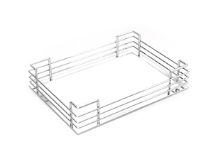 Direct usine : Accessoires fonctionnels en verre à 2 niveaux pour armoire de cuisine modulaire, organisateur de tiroir d'angle aveugle, panier d'angle magique - Product Image 2