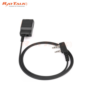 Auriculares con cable de desconexión rápida con conector de 3,5mm Accesorio de plástico Push to <span class=keywords><strong>Talk</strong></span> para una comunicación clara - Product Image 3