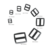 Sangle en plastique pour sac à dos, échelle coulissante réglable, serrure à cliquet, tri glide boucle en plastique pour sacs à dos