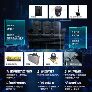 อุปกรณ์โรงภาพยนตร์ไดนามิก 5d7d ชุดที่นั่งครบชุด โรงภาพยนตร์ VR ขนาดใหญ่สำหรับงานปาร์ตี้ สถานที่ท่องเที่ยวเชิงวรรณกรรม โรงภาพยนตร์จอทรงกลมแบบสมจริง โรงภาพยนตร์ธีมต่างๆ - Product Image 2