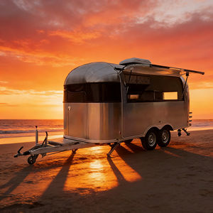 Sistema de enganche multifuncional de acero inoxidable de alto brillo y rendimiento estable para remolques de comida, ideal para la venta de dulces y alimentos fritos en la carretera. - Product Image 2