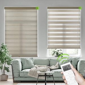 Tuya — store intelligent à roulettes zèbre, contrôle par application électrique, Alexa et Google home - Product Image 5