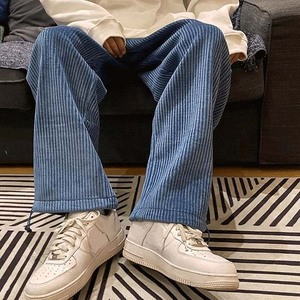 <strong>Men</strong> Baggy <strong>Classic</strong> Style Casual Pants Loose Straight Pants <strong>Corduroy</strong> <strong>Trousers</strong> - Product Image 1