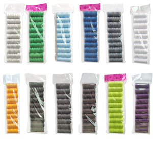 Venta al por mayor DIY hogar <span class=keywords><strong>402</strong></span> Multicolor pequeño rollo máquina de coser Kit 110 m poliéster hilo de coser Multicolor pequeño hilo para el hogar - Product Image 4