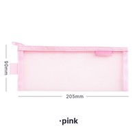 Pochette transparente en maille personnalisable pour stylos/crayons, grande capacité, pour étudiants