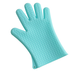 Hot Sale Pet Grooming Kitchen <b>Gloves</b> Combo Food Grade <b>Silicone</b> <b>Oven</b> Mitts Set Custom Logo - Product Image 6