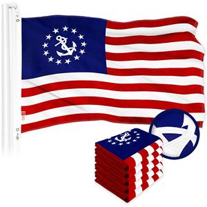 UD2 per G128 5 Pack American per USA Yacht bandiera guardiamarina 20x30 pollici ricamato 210D poliestere nautica Bann