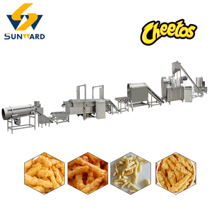 Alta calidad tipo frito Nik Naks maíz rizos aperitivos que hacen la máquina extrusora automática Cheetos/Kurkure aperitivos línea de producción de alimentos - Product Image 2