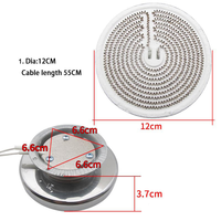 Plaque chauffante électrique en céramique 12/13CM pour cuisinière Élément chauffant à surface rayonnante Pièces de chauffage élémentaire radiant