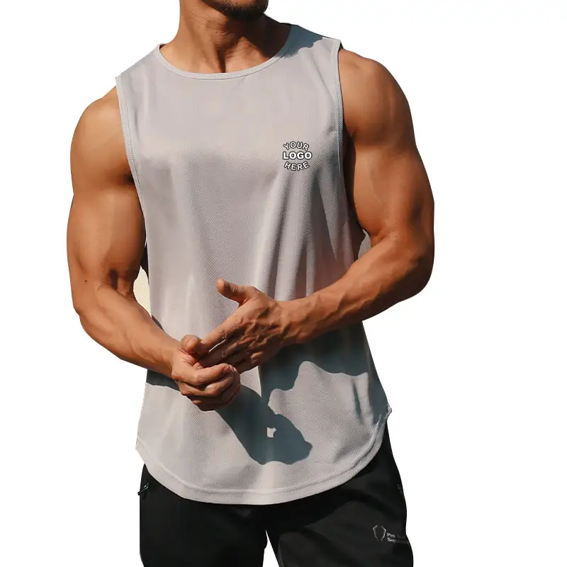 High quality 2022 workout tank top sports undershirt clothing clothes custom gym fitness wear for men