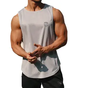 Camiseta sin mangas de entrenamiento para hombre, ropa interior deportiva de alta calidad, personalizada, para gimnasio y fitness, 2022