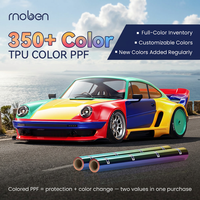 Film Pembungkus Mobil Moben 7.5mil TPU PPF Self Healing, Vinyl Pelindung Cat Bodi Mobil, Pembungkus Cat Mobil Berubah Warna