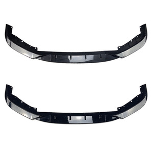 Divisor de Parachoques Delantero para BMW Serie 5 G30 G31, Textura de Fibra de Carbono, Negro Piano, 2017-2020 - Product Image 2