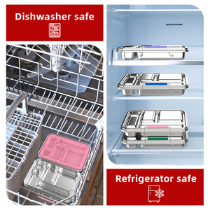 Aohea Boîte à lunch isotherme pour adultes et enfants-Contenant alimentaire léger en acier inoxydable sans BPA - Product Image 2