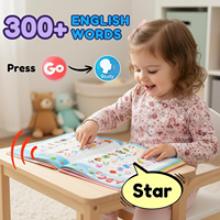 Livre interactif audio pour l'apprentissage précoce des enfants, livre électronique avec sons d'animaux, lecture tactile, apprentissage de l'anglais, jouet éducatif de lecture