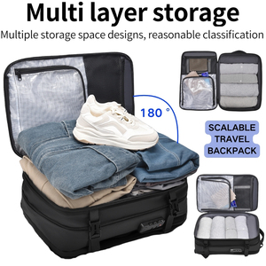 <span class=keywords><strong>Zaino</strong></span> da <span class=keywords><strong>Uomo</strong></span> con Contenitore Interno Staccabile a Compressione Sottovuoto, Chiusura con Lucchetto a Combinazione a 180 Gradi e Password - Product Image 3