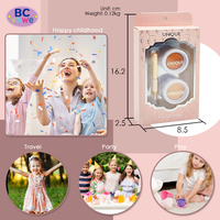Kit de Maquillage Enfant Complet en Gros – Cosmétiques Non Toxiques en Poudre pour Filles – Finition Naturelle Professionnelle pour les Yeux – Idéal Cadeau