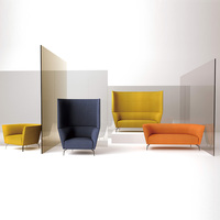 Vente directe d'usine, canapé acoustique de bureau moderne à dossier haut, fauteuil lounge, canapé, pod de confidentialité