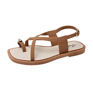 Sandalias Romanas Planas de Verano para Mujer, Ligeras, de PVC, con Cierre de Botón, Moda para Exteriores Inspirada en Celebridades de Internet - Product Image 6