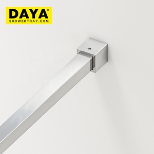 Puertas deslizantes de <span class=keywords><strong>ducha</strong></span> para Hotel, carcasa de baño para Villa en casa, cabina de <span class=keywords><strong>ducha</strong></span> de aluminio negro deslizante, pantalla de puerta de <span class=keywords><strong>ducha</strong></span> de vidrio de 8mm - Product Image 3