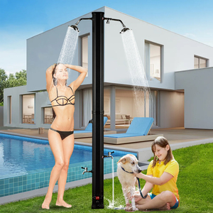 Cyen 2026 Nouveau Design Économie d'Énergie Noir 35 Litres Douche d'Hôtel <span class=keywords><strong>Double</strong></span> pour Deux Personnes Douche de Piscine Extérieure Douche de Jardin - Product Image 4