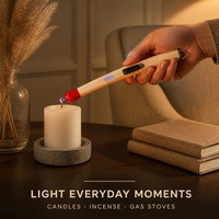 Briquet électrique rechargeable à longue portée en forme d'arc, allume-cigare, allume-bougie, allume-feu de cuisine pour cuisinière à gaz avec manche en bois - Vente en gros