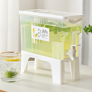 Cold Water Jug With Faucet 3.5L Plastic Lid Refrigerator Use High Temperature Resistant - Product Image 2