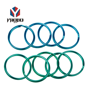 Màu Chia Nhẫn Kim Loại Chia <span class=keywords><strong>Key</strong></span> Chains Vòng Chìa Khóa Cho Lưu Niệm - Product Image 3