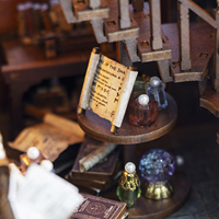 Vente d'usine de Guangzhou Nouveau produit M2625 Librairie Mystique Haven Maison de poupée en bois Mini maison de poupée Kit de maison de poupée miniature DIY