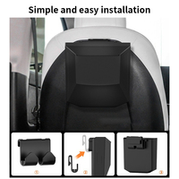 Boîte de rangement universelle pour siège arrière de voiture, organisateur suspendu étanche pour siège arrière, conteneur de rangement intérieur de voiture avec couvercle