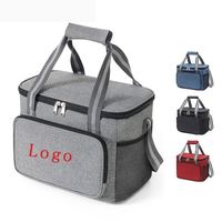 Sac isotherme personnalisé en tissu Oxford, sac fourre-tout à bandoulière pour le stockage des aliments, pique-nique, boîte à vin, sacs isothermes pour le déjeuner