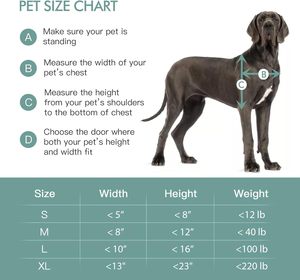 Struttura in acciaio telescopica Tunnel doppio patta cane gatto porta forte durevole 3-Flap Pet per parete - Product Image 3