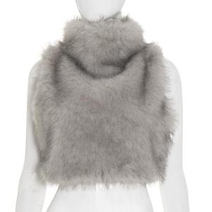 Top Corto de Moda para <span class=keywords><strong>Mujer</strong></span>, Otoño Invierno, Nuevo y Popular, <span class=keywords><strong>Chaleco</strong></span> de <span class=keywords><strong>Peluche</strong></span> - Product Image 4
