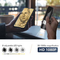 Mikroskop Digital Detektor Kulit Kepala Pemeriksaan Rambut Wifi Mikroskop Pengujian Rambut Salon Mikroskop