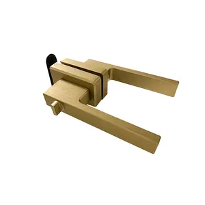 Lucchetto per porta porta in alluminio a doppio carattere con serratura per porta d'ingresso serratura 8mm senza cornice per porta in vetro