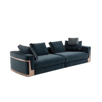 Sofá Ray de Lujo, Modelo Casa 3D, Diseño Italiano Moderno y Ligero, Tapizado, Cuadrado, para Apartamento, Villa, Sótano, Sala de Estar, Diseño Elegante
