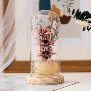 Flor Eterna con Cubierta de Cristal, Girasol, Flor de Sésamo, Luz Nocturna LED, Regalo de Navidad y San Valentín, Venta al por Mayor de Fábrica - Product Image 2