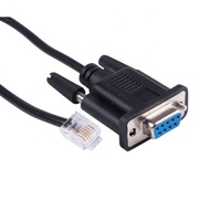 Cable Adaptador de Puerto Serie RS232, 6P6C RJ11 RJ12 Macho a DB9 Hembra, Blindaje de Cobre Trenzado, 12 Meses de Garantía, para Escáner de Código de Barras