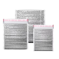 Sac isotherme en aluminium à trois couches avec bande auto-adhésive, imprimé en héliogravure, imperméable, en mousse EPE, de qualité alimentaire