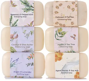 Private Label Naturals Moisturizing Whitening Body Wash Bar Soap Collection Organic Bar Soap For Women Men