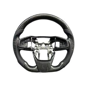 Volant en cuir perforé en fibre de carbone pour volant de voiture Honda <span class=keywords><strong>Civic</strong></span> 10e génération - Product Image 4