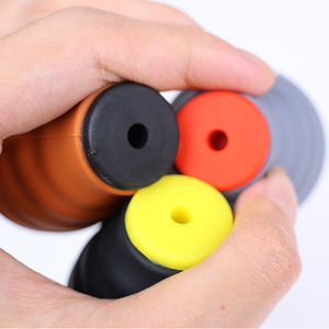 Silicone Air Blower Ball For Camera Lens Cleaning Multi Functional Dust Remover Tool Orange With Black Nozzle - Product Image 2