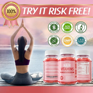 โรงงานผลิตวิตามินกัมมี่สำหรับผม เล็บ และผิวหนัง สูตรไบโอตินและกรดโฟลิก รับผลิตแบบ OEM/ODM และฉลากสินค้าส่วนตัว - Product Image 3