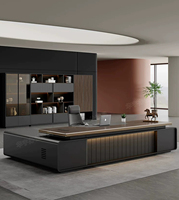Bureau de direction, nouveau design, style luxe léger, bureau de PDG, table de patron, bureau de direction exécutive