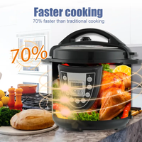 Vente chaude Numérique 1000Watts 4L Autocuiseur Électrique Revêtement Antiadhésif Pot Intérieur Autocuiseur Électrique Multifonctionnel